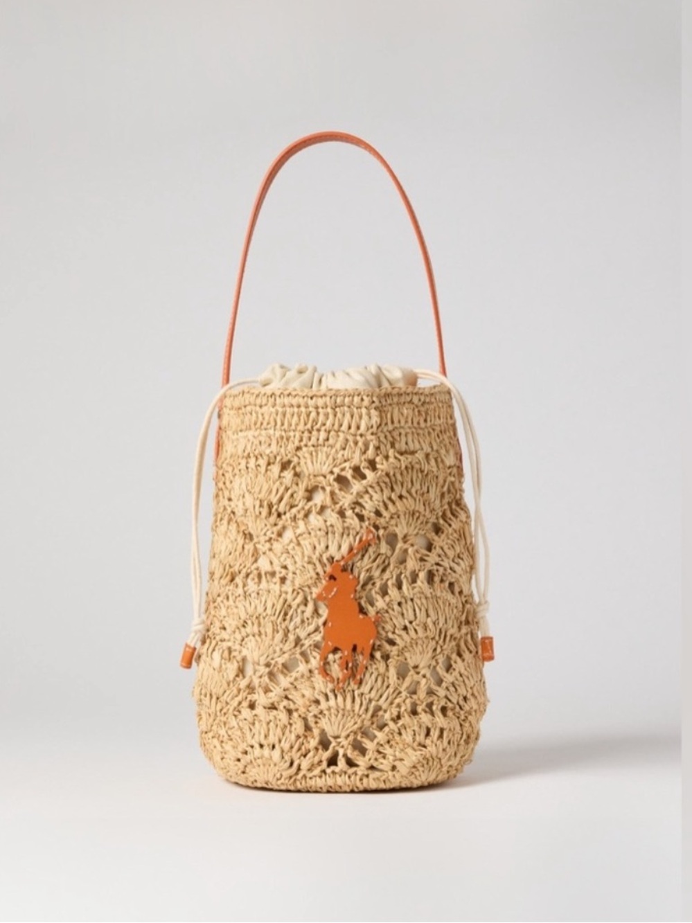 Polo Ralph Lauren Crochet Mini Bucket Bag